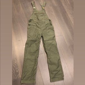 Levi’s olive green overalls, size extra small